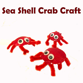 Sea Shell Crab Craft