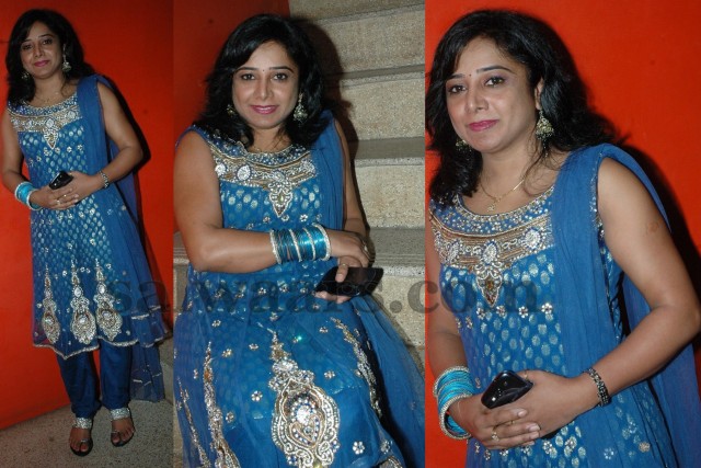 Gayatri in Aqua Blue Churidar