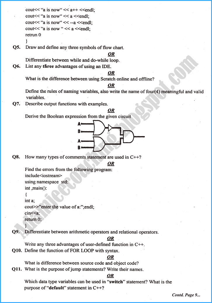 computer-science-10th-practical-centre-guess-paper-2022-science-group