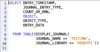 Display Journal on IBM i