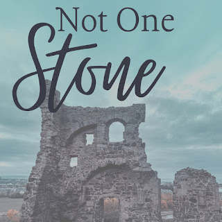 Ruins of an ancient castle with the words “Not One Stone”
