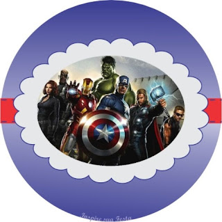 The Avengers Toppers or Free Printable Candy Bar Labels.