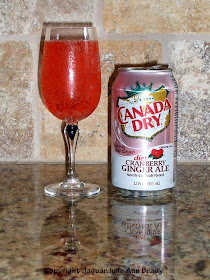 A drink of Canada Dry Diet Cranberry Ginger Ale