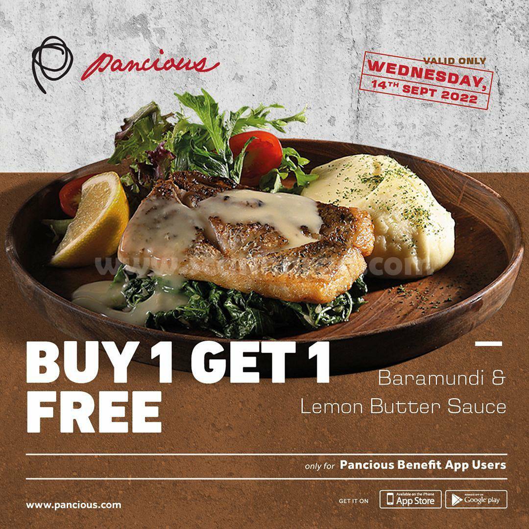 PANCIOUS Promo BELI 1 GRATIS 1 Baramundi & Lemon Butter Sauce