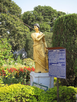 Lucknow Chotta Imambara female figure statue lightning rods