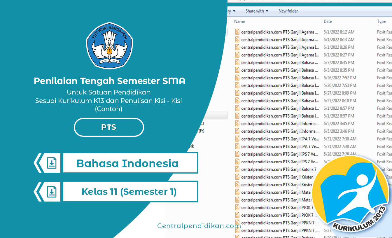 Terbaru - Soal PTS Bahasa Indonesia Kelas 11 Semester 1 & Jawabannya 2022