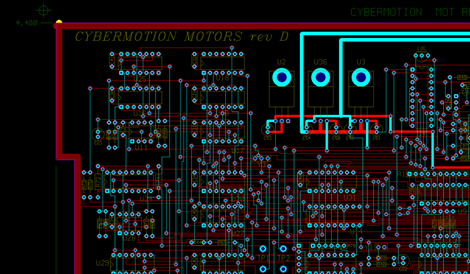 Section of PCB
