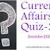 December Current Affairs Quiz-2 (#eduvictors)(#currentaffairs)(#compete4exams)