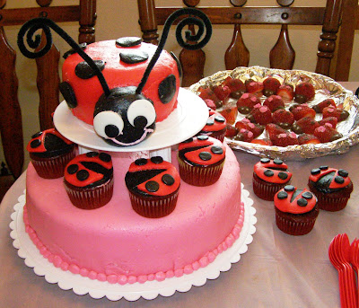 ladybug birthday cake