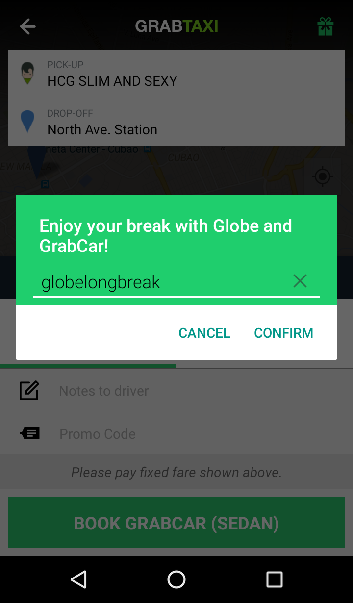 GrabCar Promo Code for November 2015