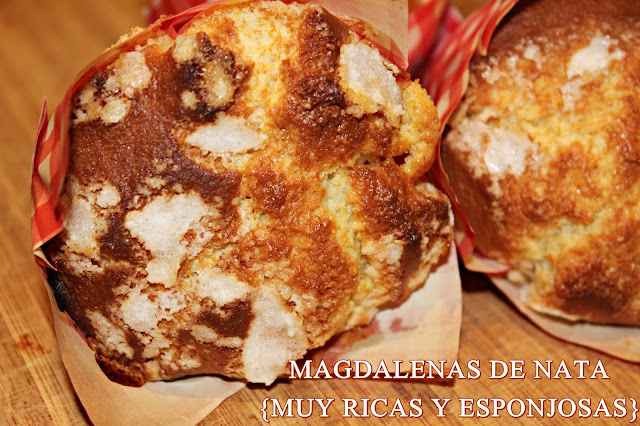 MAGDALENAS DE NATA {MUY RICAS Y ESPONJOSAS}