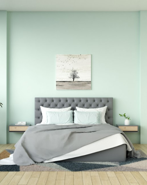 sage green and grey bedroom decor ideas