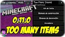 Minecraft PE 011.1 Too Many Items Mod: Yazılı Version