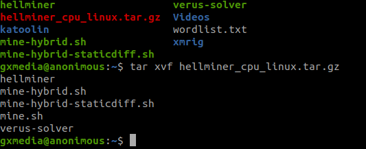 Script untuk Menjalankan Hellminer di Linux
