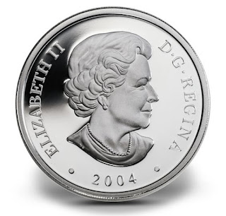 Canada 20 Dollars Silver Coin 2004 Queen Elizabeth II