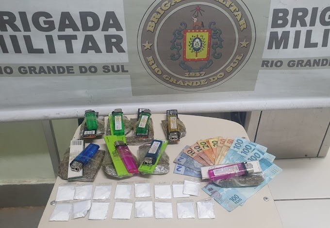 Trio é preso por tráfico de drogas em Cachoeirinha