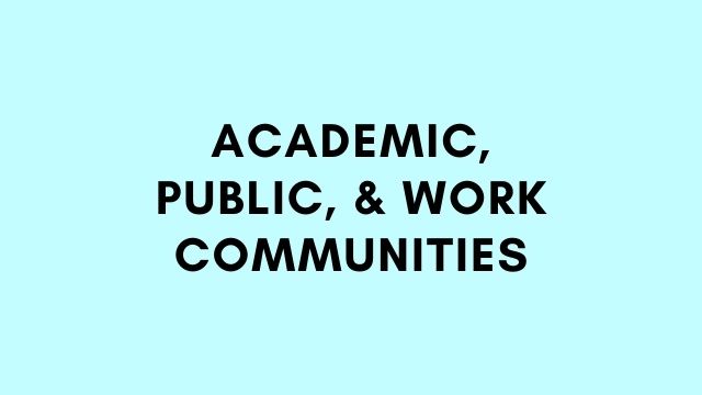Academic Communities - Technical Writing