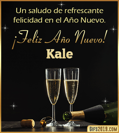 Saludos de año nuevo para kale