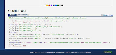 cara memasang widget histats, pasang widget online, pasang tampilan pengunjung blog, tampilan online jumlah pengunjung