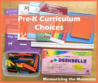 Not quite typical Pre-K Curriculum Choices for homeschool. Could apply to some homeschool preschool or kindergarten as well.