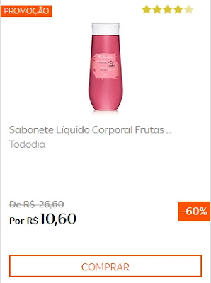  60% DE DESCONTO PROMOÇÃO NATURA TODODIA