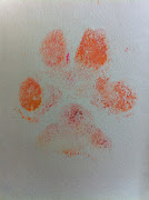 On the front of the card was Bird's paw print. I had no idea this was coming . (bird paw print)