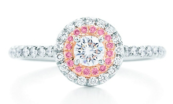 tiffany co soleste ring in pink diamond $ 5500 tiffany