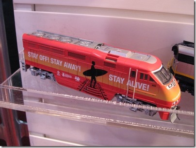 IMG_0661 HO-Scale Amtrak California Operation Lifesaver F59PHI by Athearn at the WGH Show in Puyallup, Washington on November 21, 2009