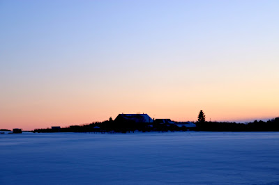 Driving out of the clouds into a crystal clear sky and a beautiful sunset