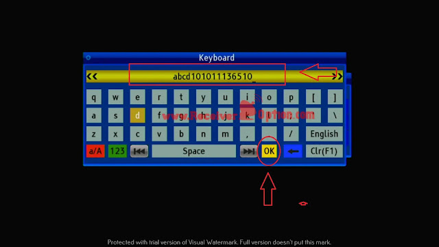 HOW TO ADD BISS KEY IN GX6605S HW203 TYPE HD RECEIVER