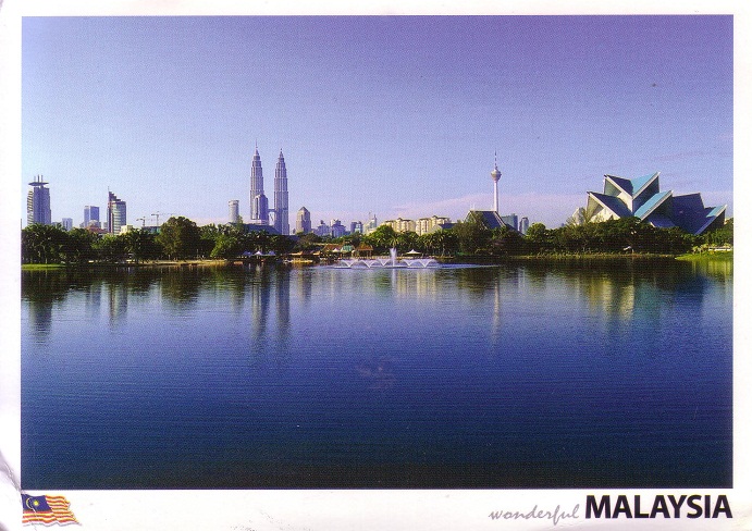 Old Postcard From Malaysia Limited Edition Stamps Collection