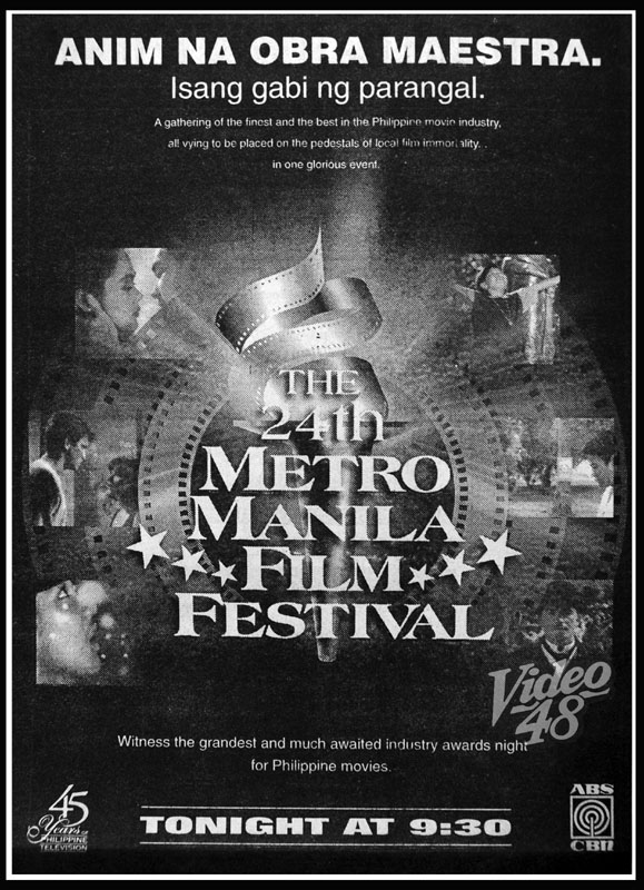 Video 48 The 1998 Metro Manila Film Festival Jose Rizal Grand Slam