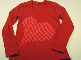 Camiseta mujer plantain aplicación corazón