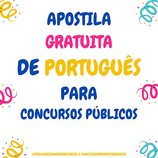 Apostila gratuita de português para concursos públicos