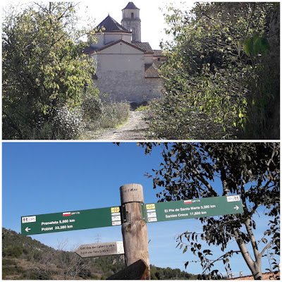 Prenafeta a Santes Creus GR-175 Ruta del Cister, Camí dels Horts a l'entrada de Figuerola del Camp