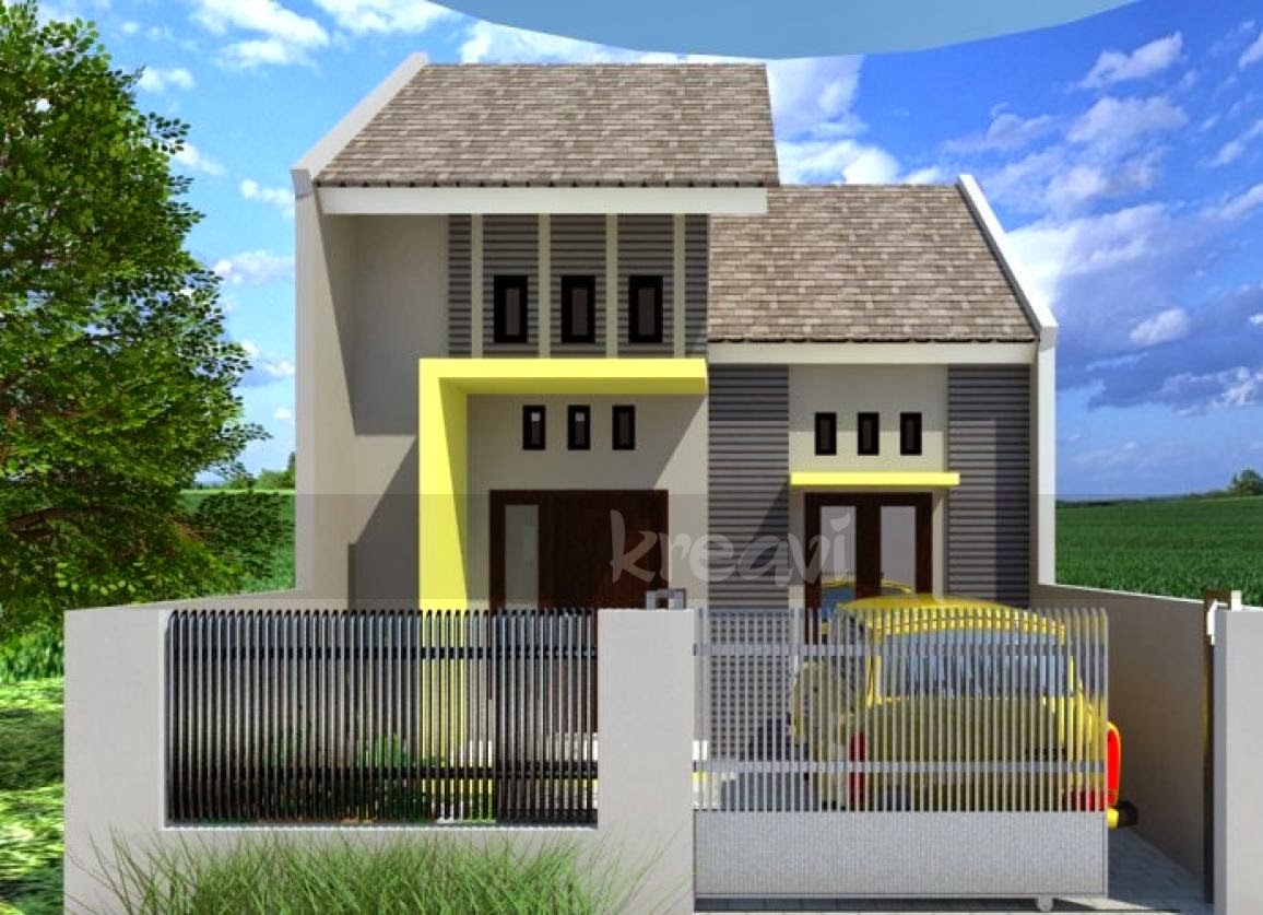 Denah Desain Rumah  Sederhana Minimalis Modern E A Nulis 