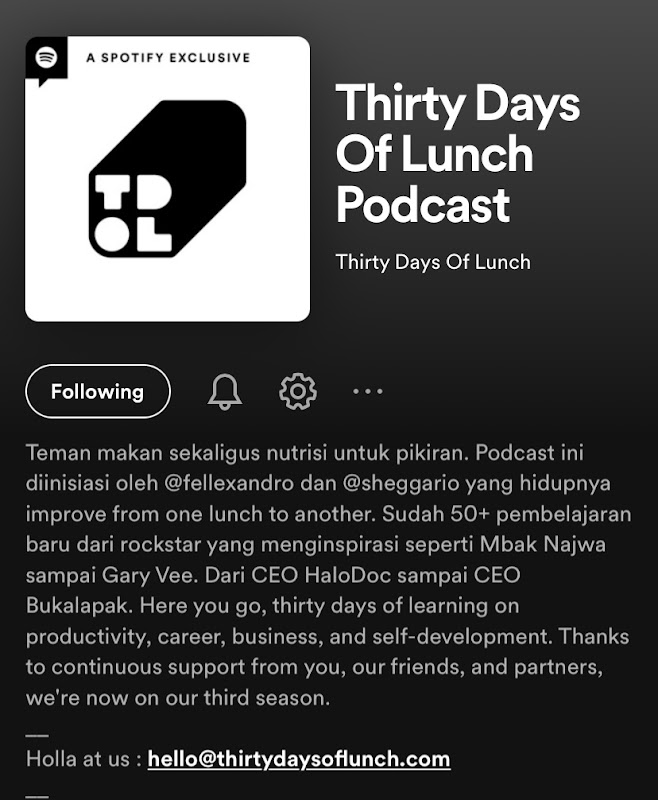 30 Days of Lunch Podcast