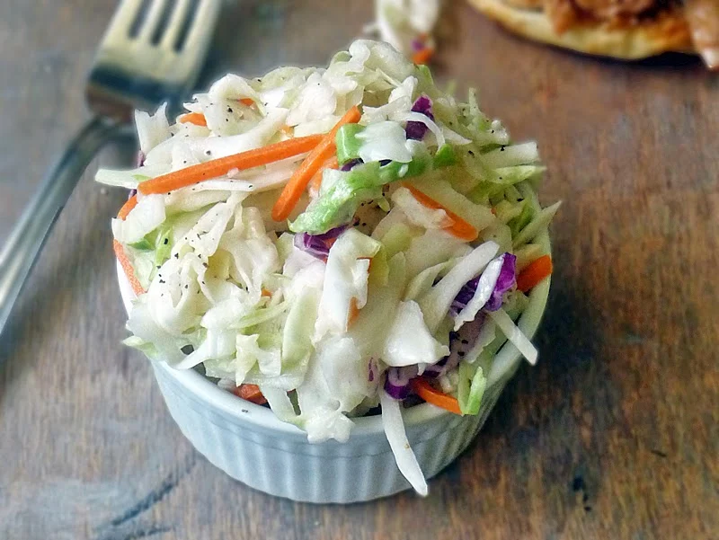 The Best ColeSlaw Ever | by Life Tastes Good is surprisingly simple to make and uses very few ingredients. It is sweet and tangy and pure coleslaw perfection! #Side #Salad