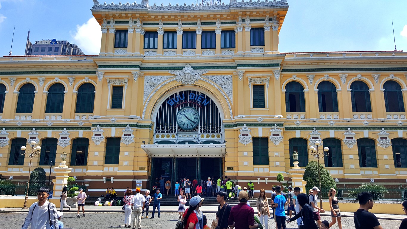 Façade of the Saigon Central Post Office Building