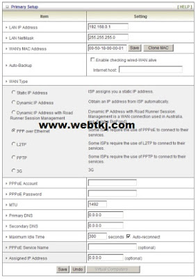 Panduan Praktis Cara Setting LevelOne WBR-3800 3G