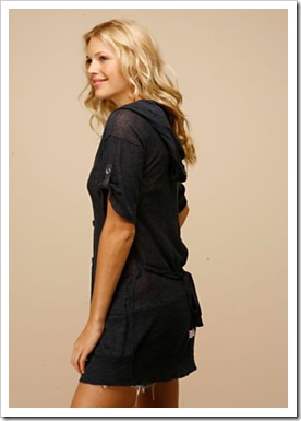 Sheer Slub Campus Hoodie