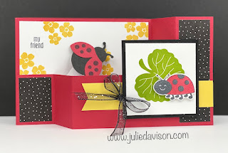 Stampin' Up! Hello Ladybug Wiper Card + Project Playback Video Tutorial ~ January-June 2022 Stampin' Up! Mini Catalog ~ www.juliedavison.com #stampinup