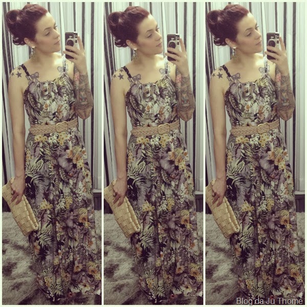 look vestido longo e camisa amarrada (1)