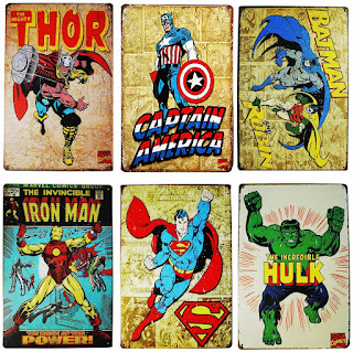 Click here to purchase Retro Superhero Tin Signs at Amazon!