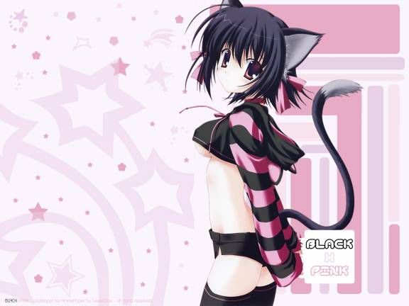 cute black and pink backgrounds. cute anime wallpapers.