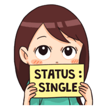  Stiker  Status Chatting Gambar Cewek Jomblo Galau PNG 