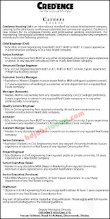 CREDENCE HOUSING LTD  Position : Draftman