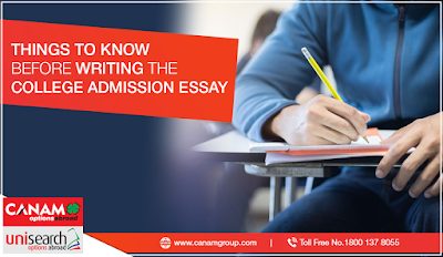 Things to know before writing the college admission essay 