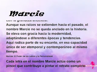 ▷ Significado del nombre Marcie