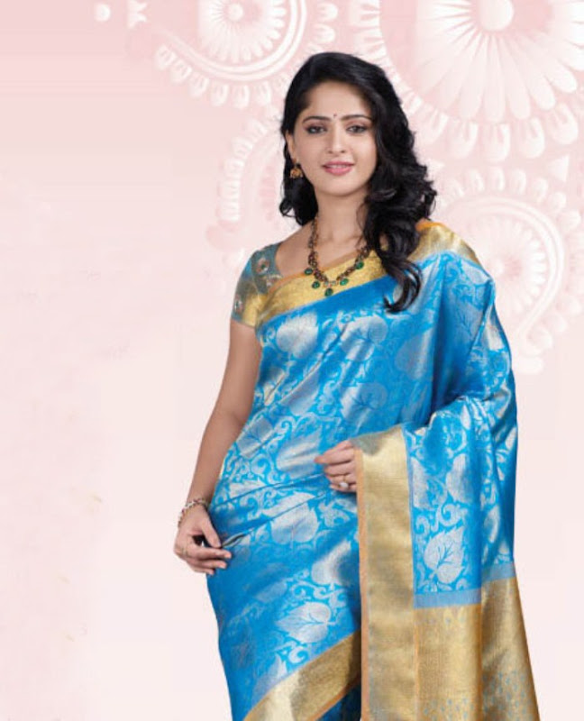 Anushka at Chennai Silks Photoshoot glamour images